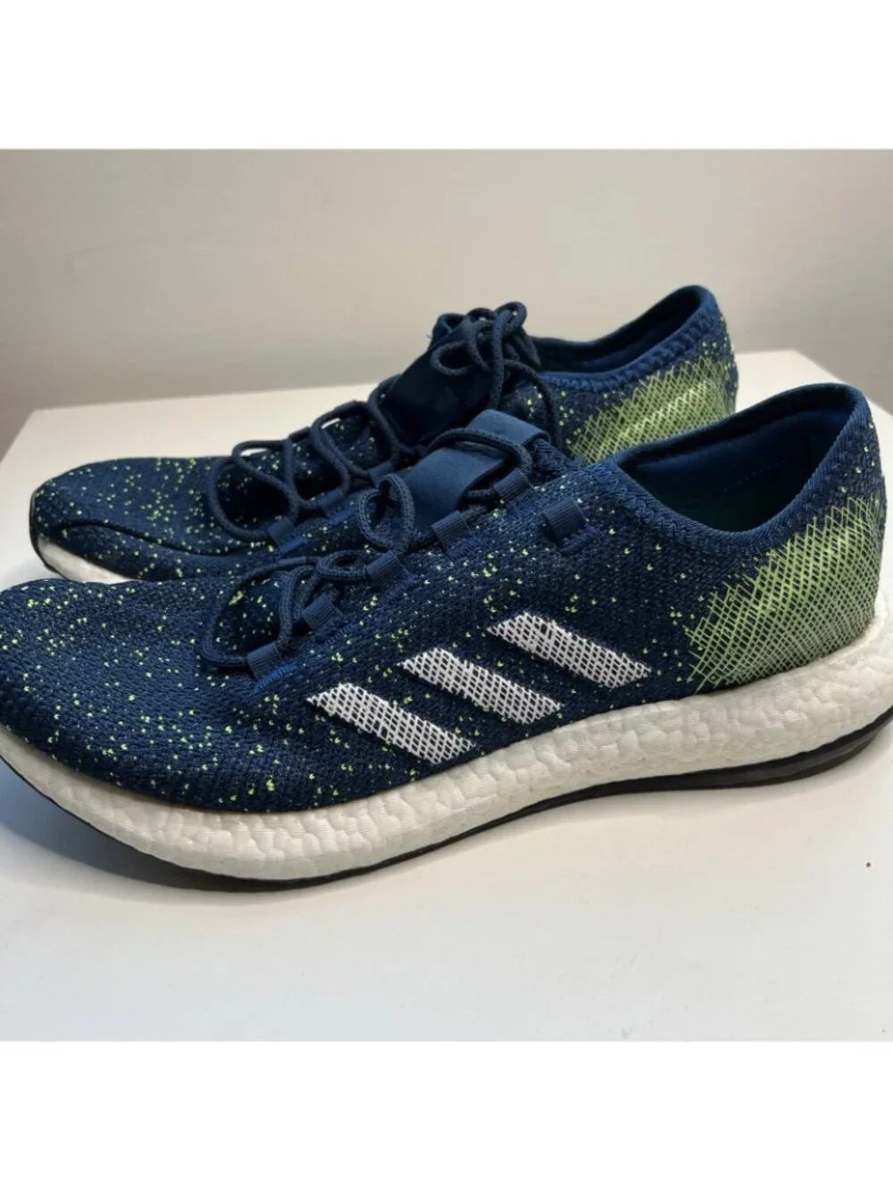 adidas PureBoost Legend Marine Knit Running Shoe B37776 Mens 13 New